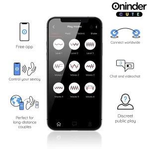 ONINDER CUTE - LOVE 3 SOME VIBRADOR TRIPLO - APLICATIVO MUNDIAL GRATUITO